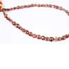 Natural Mozambique Garnet Faceted Coin Beads Strand MGC1 8 Inches and Size 4mm 